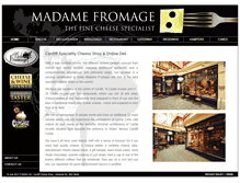 Tablet Screenshot of madamefromage.co.uk
